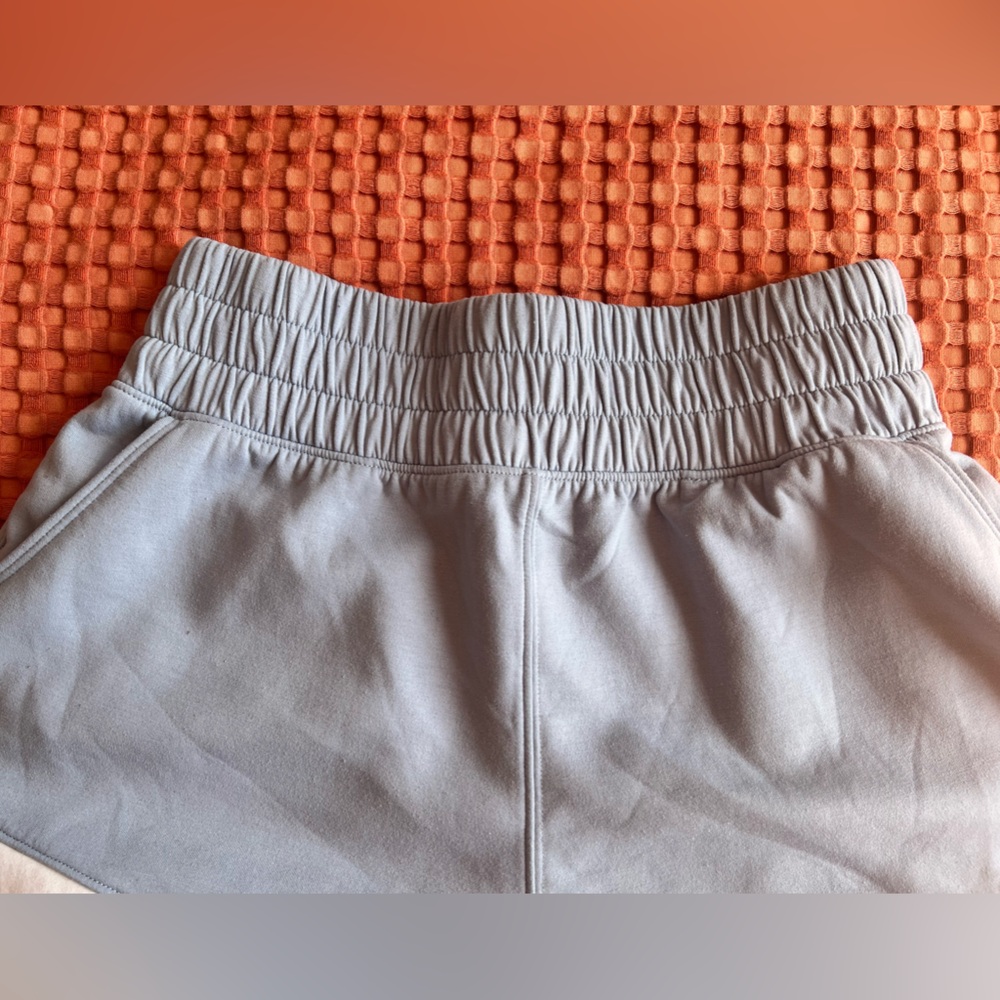 Abercrombie baby blue with white strip YPB neoKNIT shorts - Picture 3 of 6